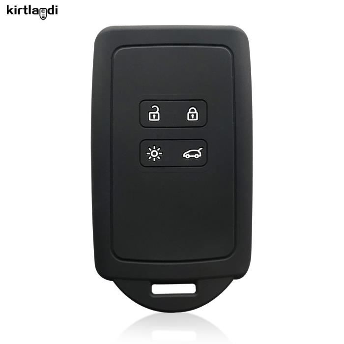 Coque Cle Coque De Cle De Voiture Intelligente En Silicone Etui Pour Renault Captur 2020 Clio Megane Bkana Arcan Type Black Cdiscount Auto