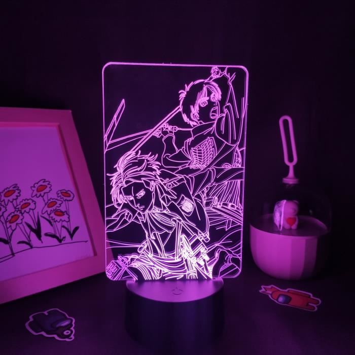 Lampe Attaque des Titans - Veilleuse - Livraison 24h - LampePhoto