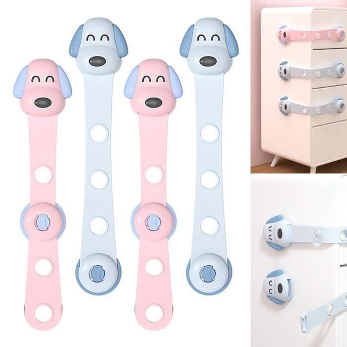 Verrou Porte Sécurité Enfant Bloque Poignée - Protection Bébé Et Animaux Domestiques
