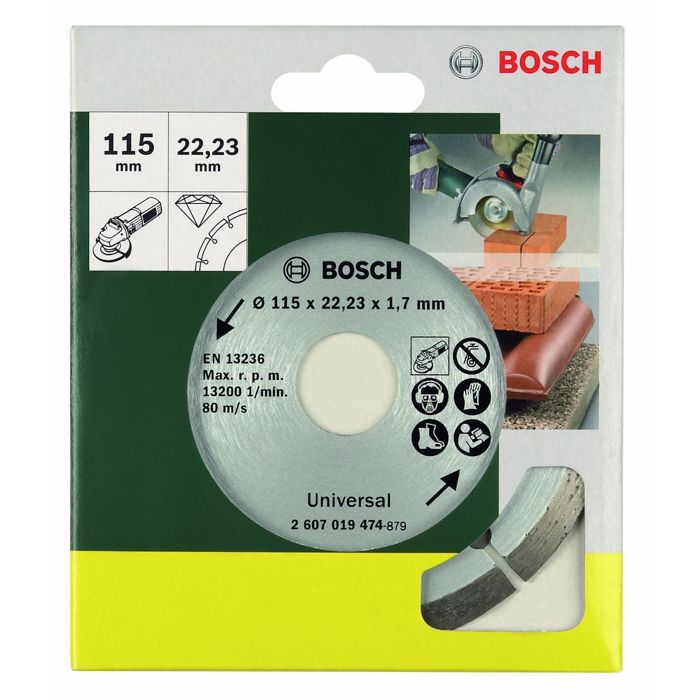 Bosch Disque à tronçonner diamanté pour matériaux de construction Ø 115mm 2607019474 - vue 3
