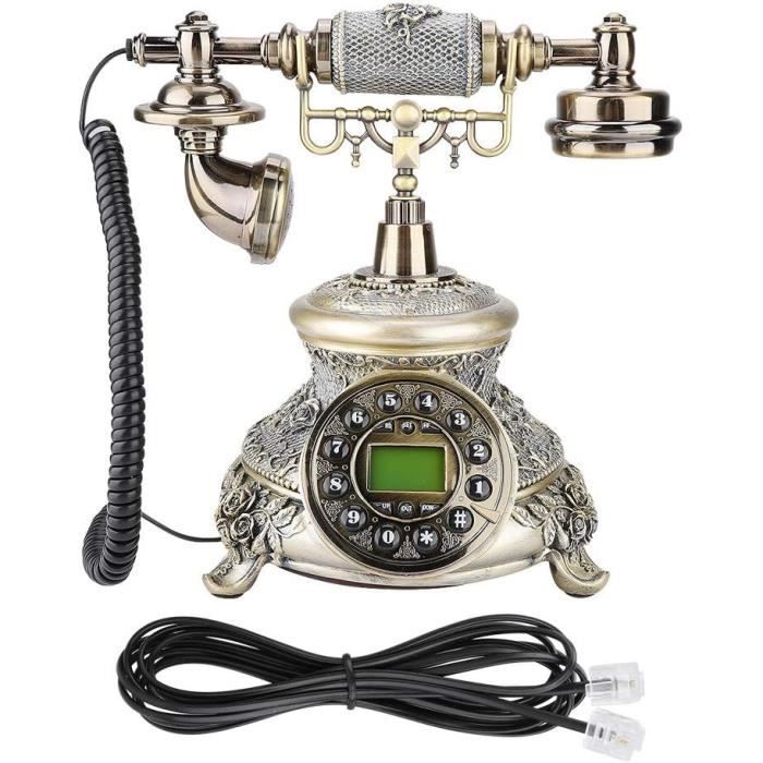 Téléphone Fixe Vintage Vert à Boutons ITT - Fonctionne - Plusieurs Couleurs Disponibles