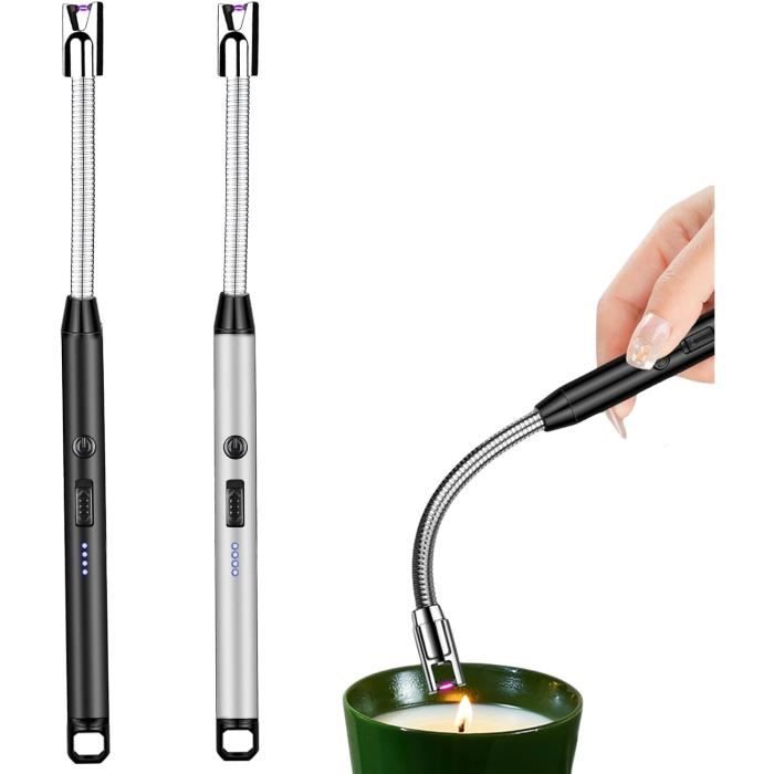 Briquet électronique USB à double arc électrique - Noir [Pearl
