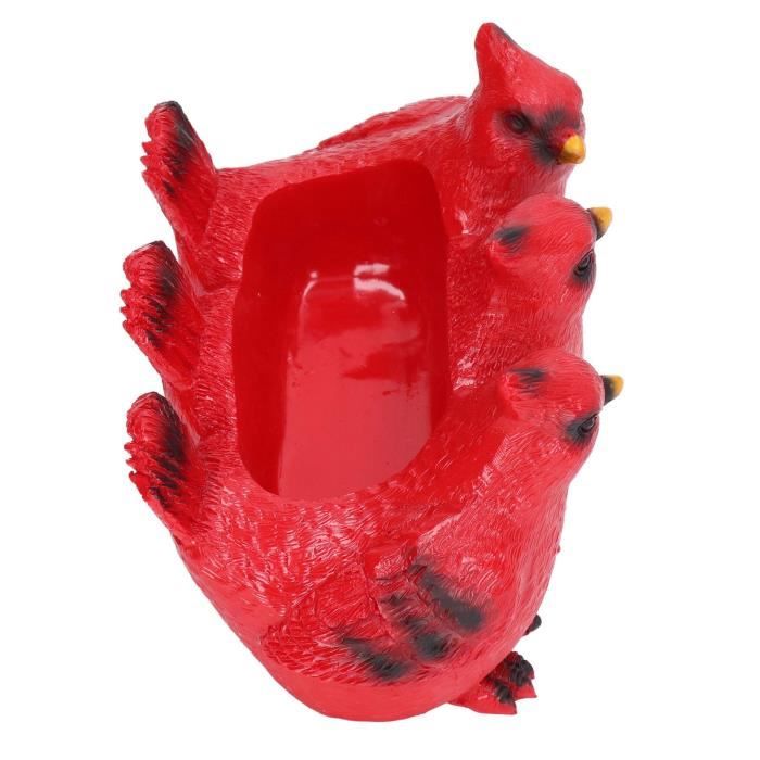 Cikonielf décoration d'oiseau rouge Oiseau Ornement Résine Synthétique ...