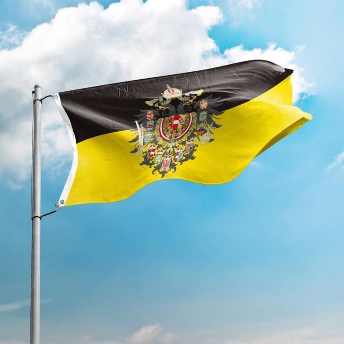 Drapeau Historique D'empire Autrichien, Autriche Illustration De