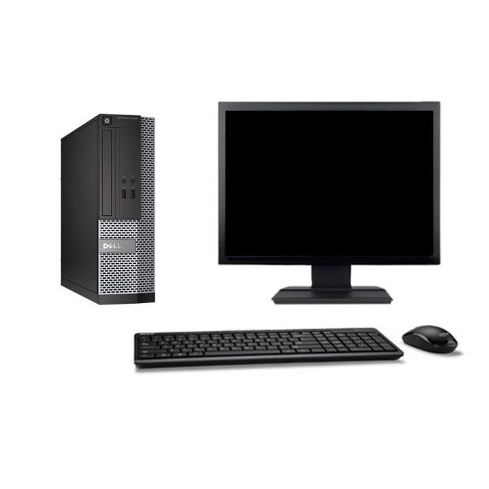 PC Dell Optiplex 3020 SFF Ecran 19 G3220 RAM 4Go Disque 2To Windows 10 Wifi