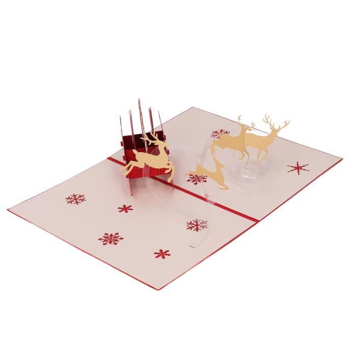 SUC-carte pop-up de Nol Cartes de Nol 3D Cartes du Père Nol Cartes de ...
