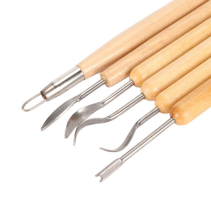Ensemble D'Outils De Sculpture En Argile, 14 Pièces Bricolage En