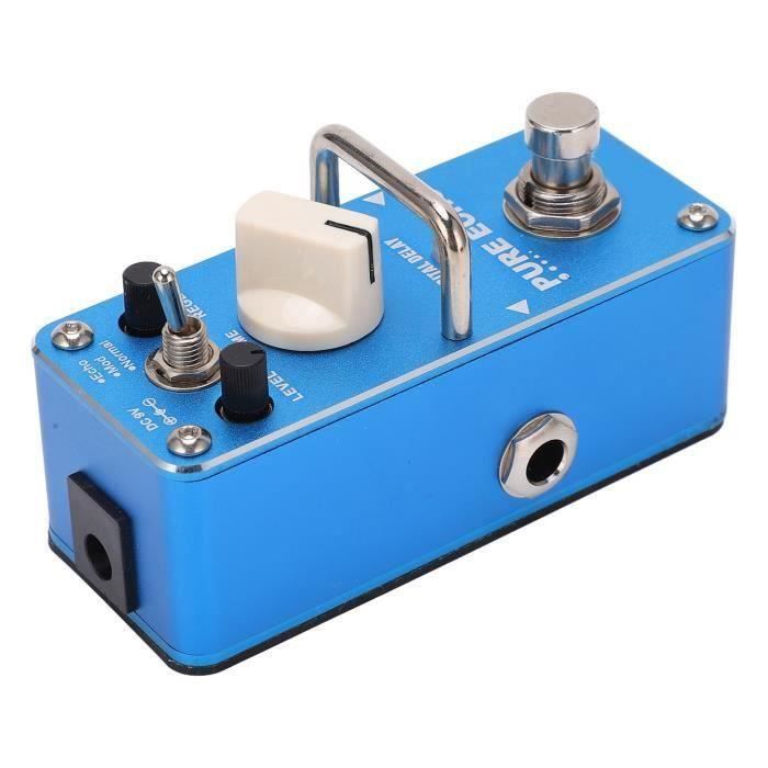 BD15986Akozon Delay Effect Monoblock Effects Pedal DC 9V with Hook Loop Fastener for Equipments