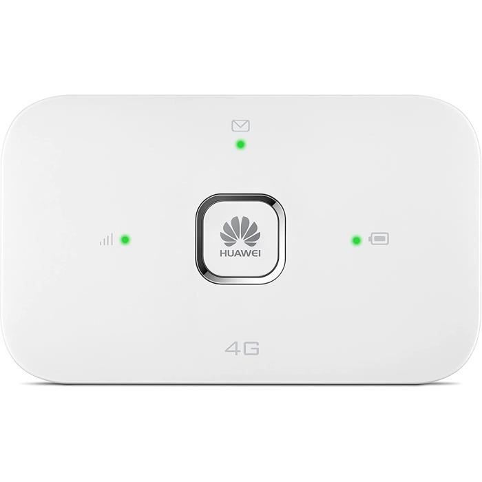 HUAWEI Mobile WiFi E5576 Routeur WiFi Mobile 4G LTE (CAT4), Vitesse de dechargement jusqu'a 150 Mbps, Batterie Rechargeable d