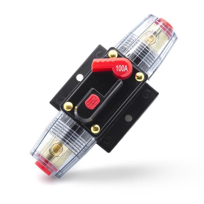 Disjoncteur Automatique 10A-150A Pour Voiture – 12V-24V DC, Noir, Protection Circuit Électrique