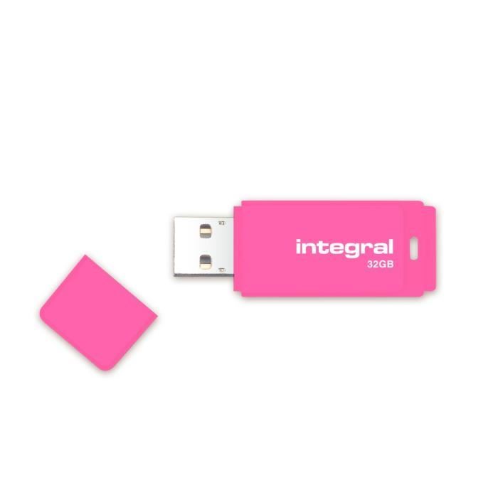 Integral clé USB Neon 32Go Rose