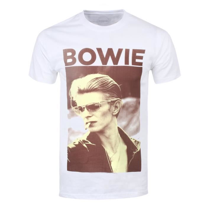 David Bowie T-Shirt Hammersmith Odeon Homme Blanc 