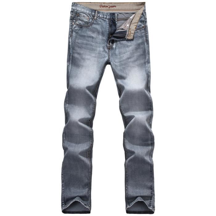 Pantalon Jean Homme Kiton - Laine Stretch Gris Taille 34 - Neuf Sans étiquette