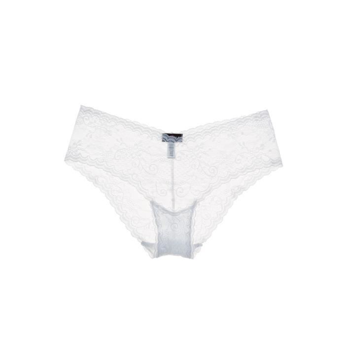 slip blanc femme