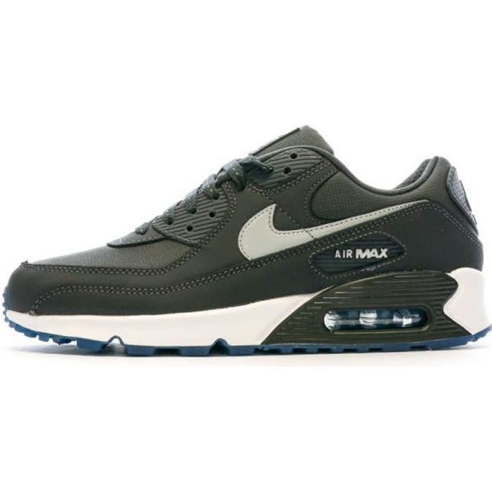 Baskets Homme Nike Air Max 90 Noir Tige en textile Semelle en caoutchouc Black Cdiscount Chaussures