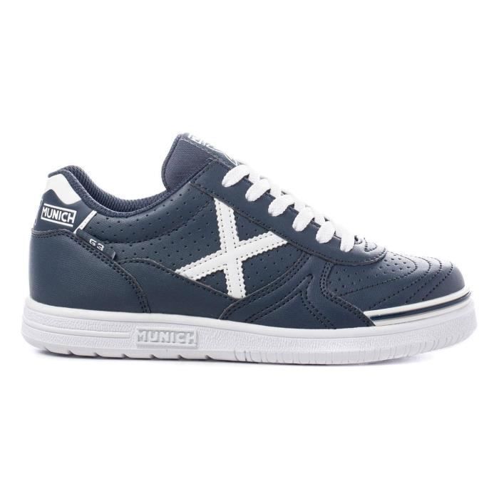 Munich Baskets - MUNICH - G3 Profit - Marine/Blanc - Enfant - Lacets - Semelle caoutchouc