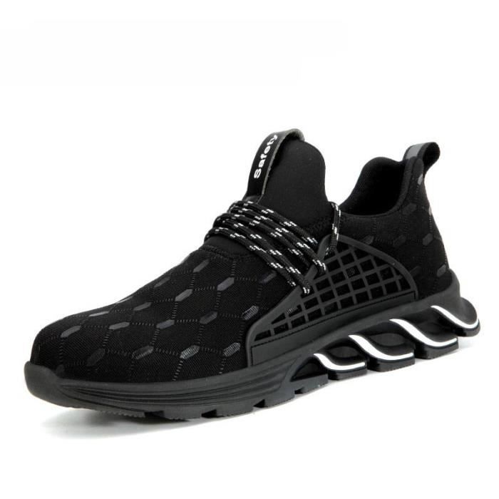 ISOOUS Chaussures De Sécurité Homme Femme Légères - Embout Acier Et Semelle Kevlar Respirantes