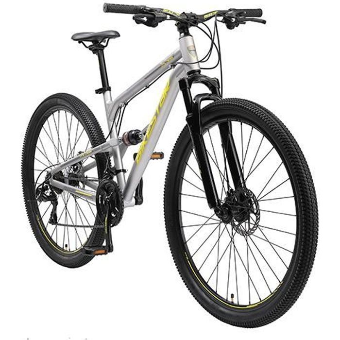 Suspension Freins Disc Bicyclette 24 Pouces 21 Vitesses Shimano BIKESTAR VTT Vélo Tout Terrain pour Enfants de 10-13 Ans Hardtail 