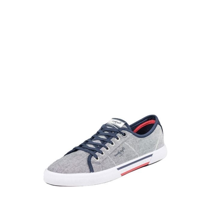 Pepe Jeans Sneakers homme PEPE JEANS Ref 55564 - Gris - Synthétique - Lacets