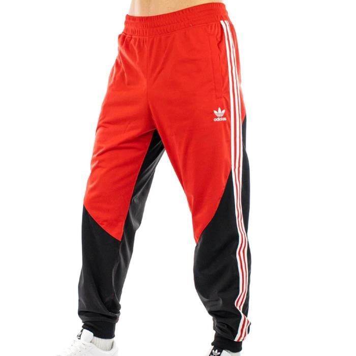 Jogging Rouge/Noir Homme Adidas Sst Track Pant