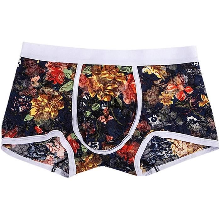 Boxer Homme Confort Sexy en Dentelle Bleu Physiologique Bleu Cdiscount Pret a Porter