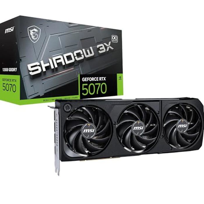 Carte graphique MSI GeForce RTX 5070 12 Go GDDR7 DLSS 4 HDMI 2.1b PCIe 5