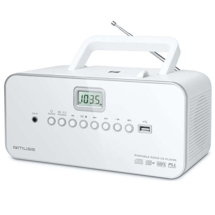 Radio Portable - Muse - M-28 RDW - Lecteur CD/MP3 - USB - Stéréo