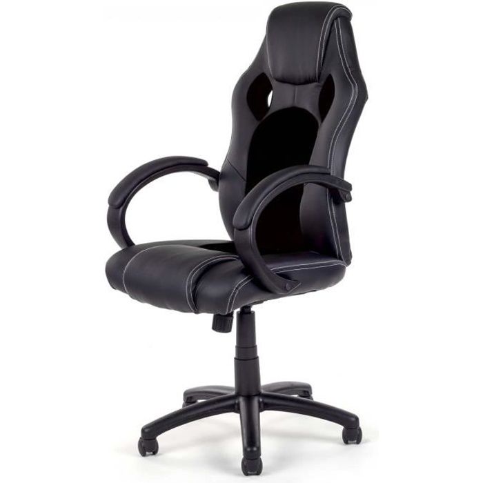 MY SIT Chaise de bureau Siège de bureau Fauteuil Design Noir