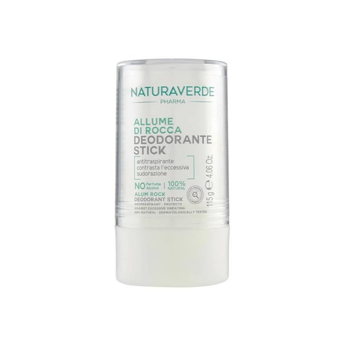 Naturaverde Deo-Stick Berg-Alaun – 100% Natürliches Kristall-Deo, Für Empfindliche Haut, 115 G