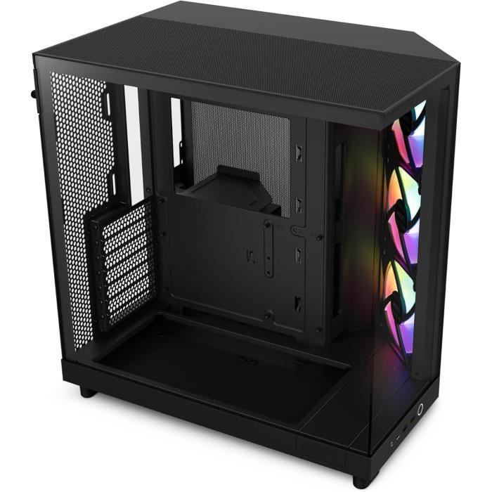 Nzxt H6 Flow RGB Tour Moyenne Verre Trempé USB-C Noir - vue 2