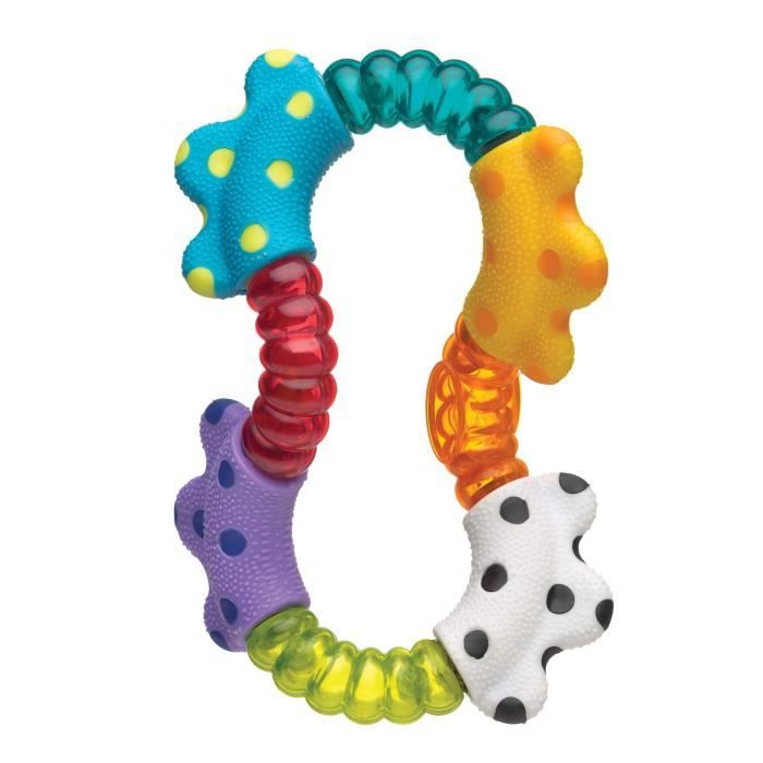 Hochet - PLAYGRO - Click and Twist - Billes colorées - Anneaux de dentition - Produits pour bébé sans BPA