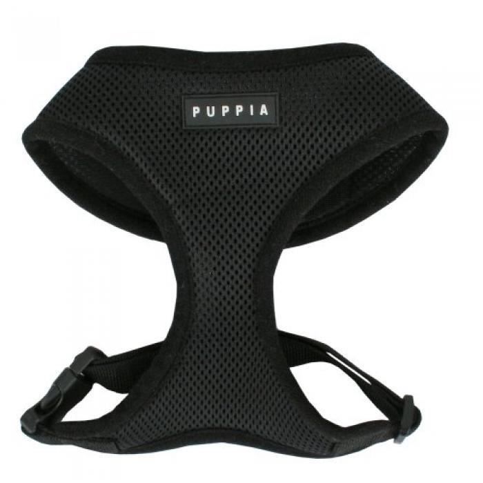 Harnais pour chien PUPPIA - Noir XXL - Confortable et réglable