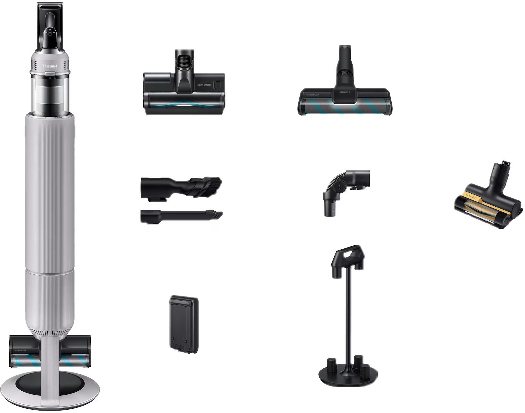 Aspirateur Balai sans fil SAMSUNG BESPOKE AI Jet lite pet VS80F28ELP 280 AW 60 min 05 86 dB