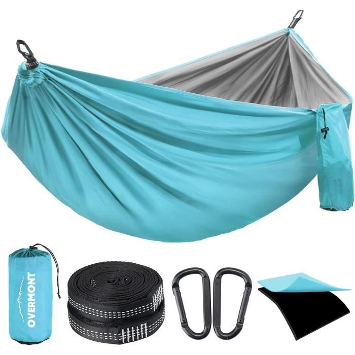 BB Sport Hamac Tissu XXL 220x170cm - Hamac Jardin Balcon Avec Sac Transport, Charge 250kg, Jamaïque