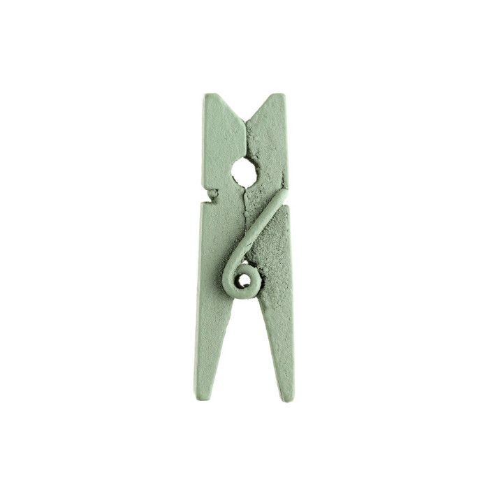 Mini pince décorative vert Olive/Sauge de 2.5 cm (x24) REF/2691