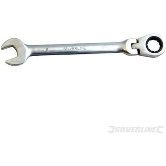 Clé Mixte Silverline 27 Mm - Acier Chrome-Vanadium, Finition Polie, Garantie à Vie