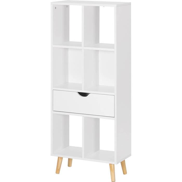 Étagère De Bureau En Bois Massif - Organisateur Pour Livres, Dossiers, Fournitures - 27x17.5x28.5 Cm