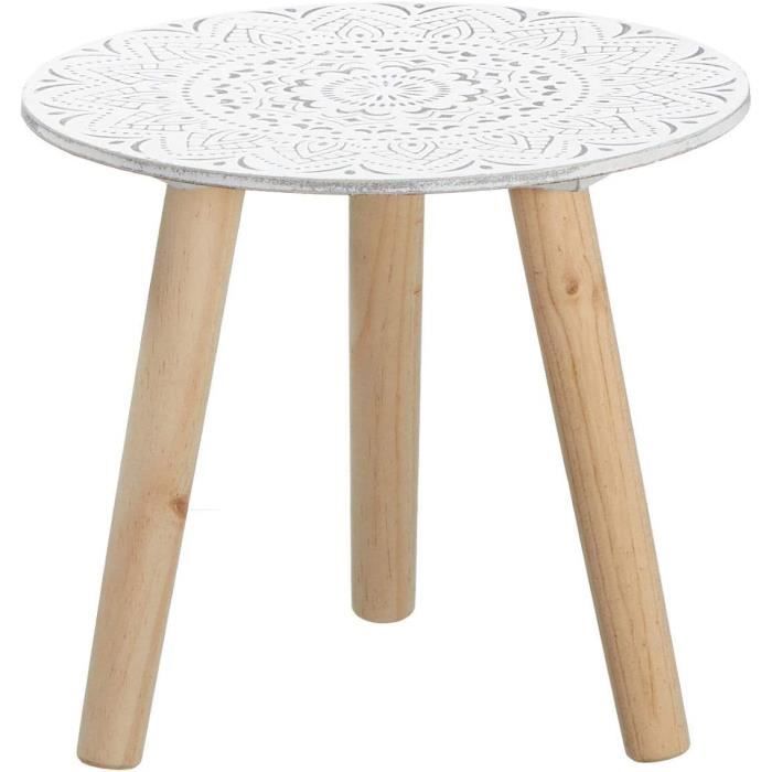 Wakects Table D'appoint Motif Mosaïque Vert Et Blanc Tabouret Porte-Fleurs Hauteur 60 Cm Avec Des Pieds Courbes Élégants Flower Table D'appoint Sellette Mosaïque Support Plantes