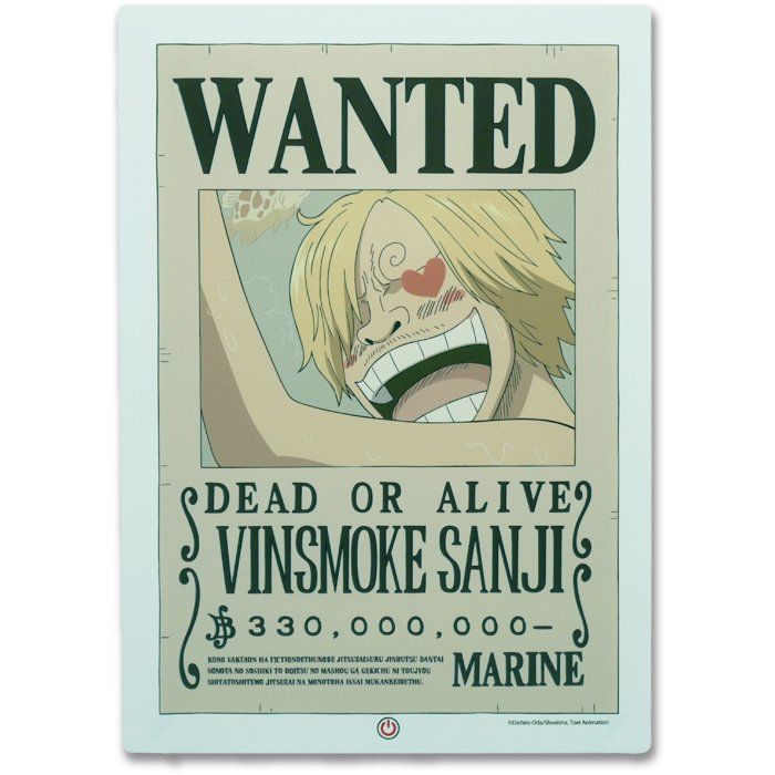 Lampe LED - TEKNOFUN - Néon mural Sanji Wanted One Piece 30 cm