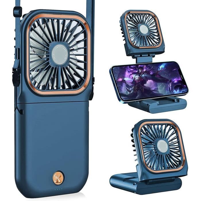 Ventilateur Trépied Flexible avec Luière LED, Ventilateur de Siège de