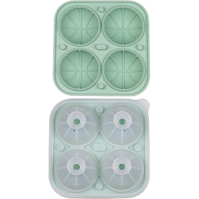 Bac à Glaçon Forme De Boule 4-Grille Silicone Ice Cube Moule