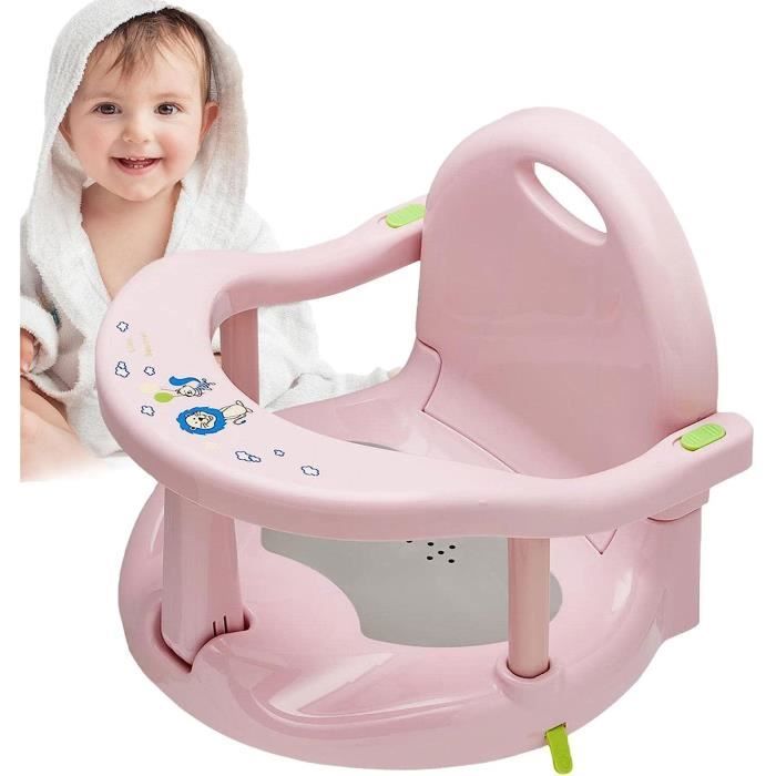 Siège De Bain Pour Bébé Avec Ventouses Réglables - Ergonomique Et Antidérapant - Pour Bain Sécurisé