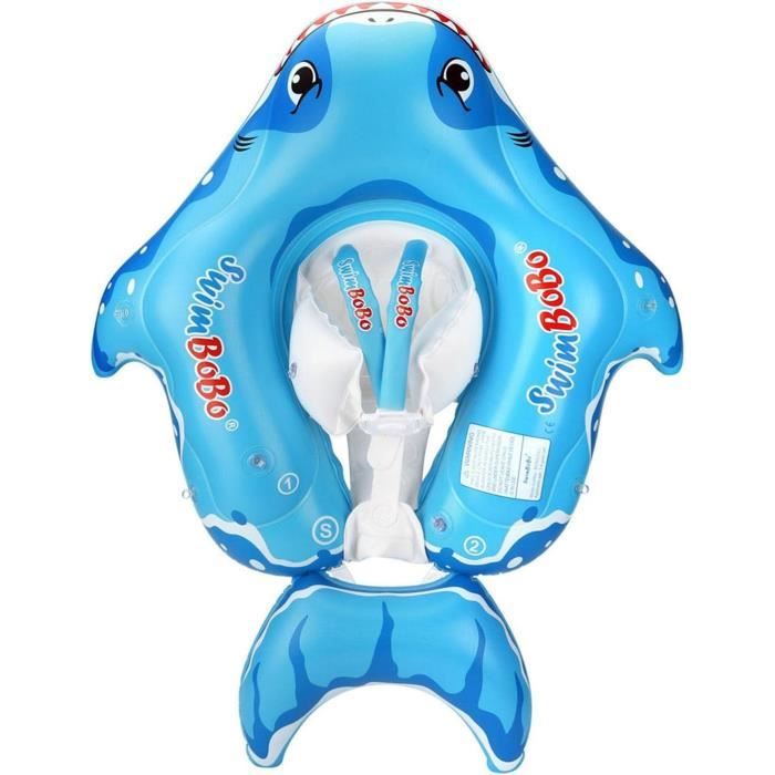 Flotteur de piscine pour bébé avec auvent : flotteur pour bébé avec protection UPF50+ Bouée de natation Olycism pour enfants de 18 à 48 mois