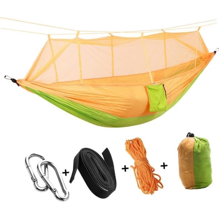 Hamac De Camping Pour Adultes – 260x130 Cm, Capacité 200 Kg, Léger (480 G) – Pour Jardin, Randonnée, Plage, Balcon