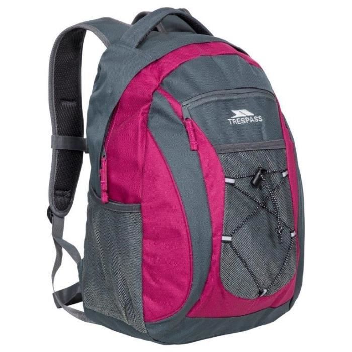 TRESPASS Sac à dos Néroli - 28 L - noir et fushia