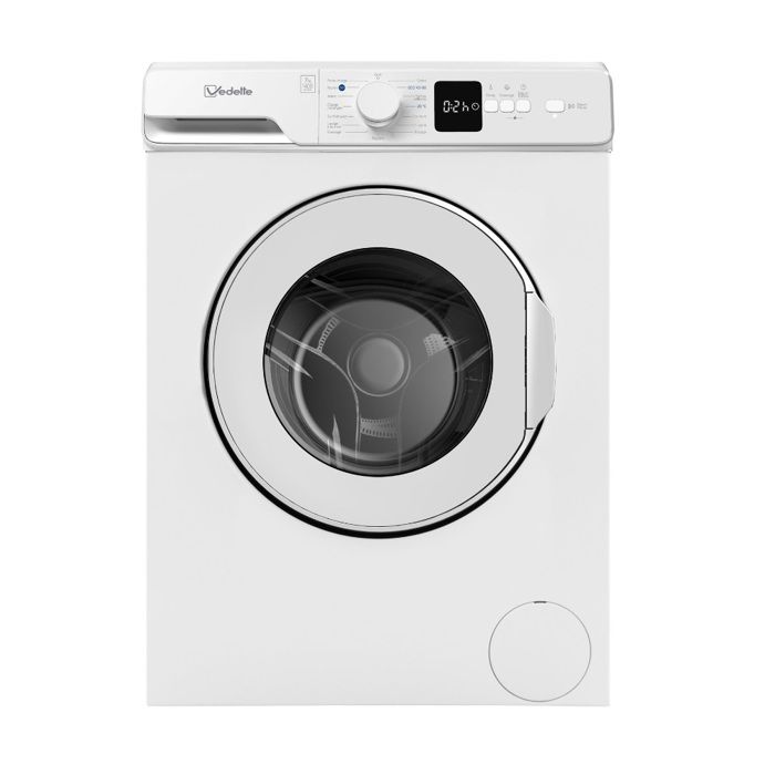 Lave-linge Frontal VEDETTE LFV274W - Capacité 7 kg - Classe énergétique D - Essorage 1400 trs/min