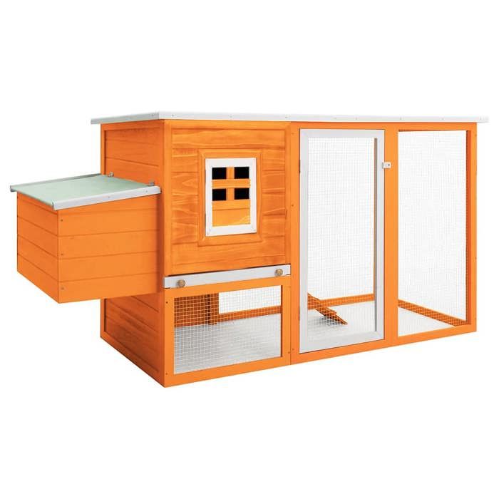 vidaXL Poulailler d'extérieur bois