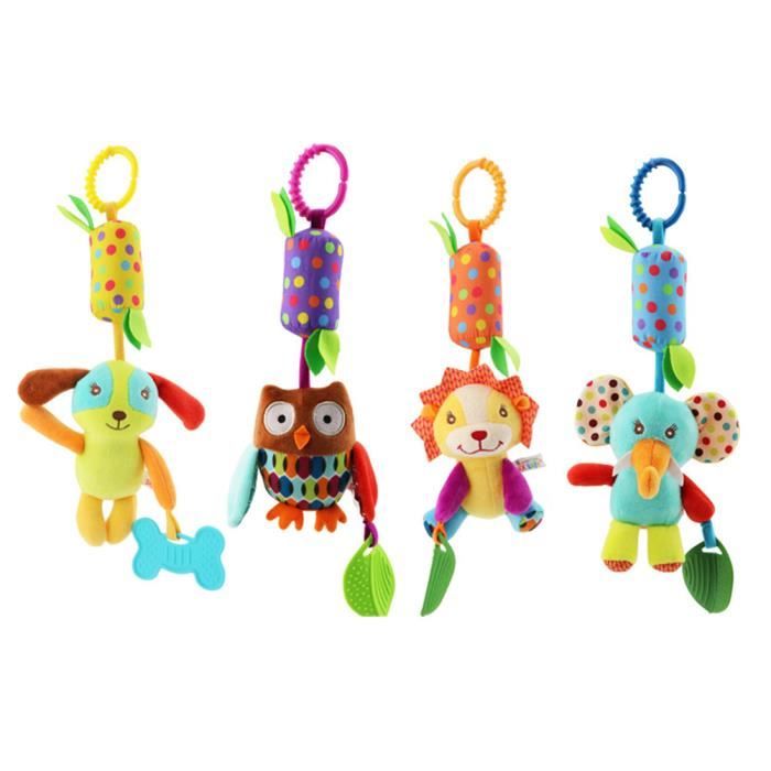 4 Pcs Infantile Bebe Hochet Jouet Lit Dessin Anime Suspendu Cloches De Chevet Rotation Cadeau Jouets Pour Siege Matelas Bebe Achat Vente Matelas Bebe Cdiscount