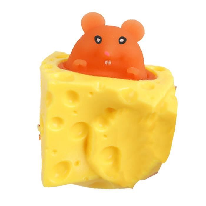 Vvikizy jouet à presser pour souris au fromage Jouet à presser
