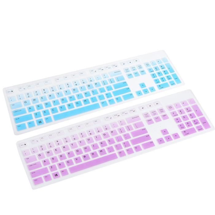 Protège-clavier En Silicone Universel - 4 Pièces Transparentes, étanches Et Anti-poussière - Pour Bureau, école, Hôpital - 3